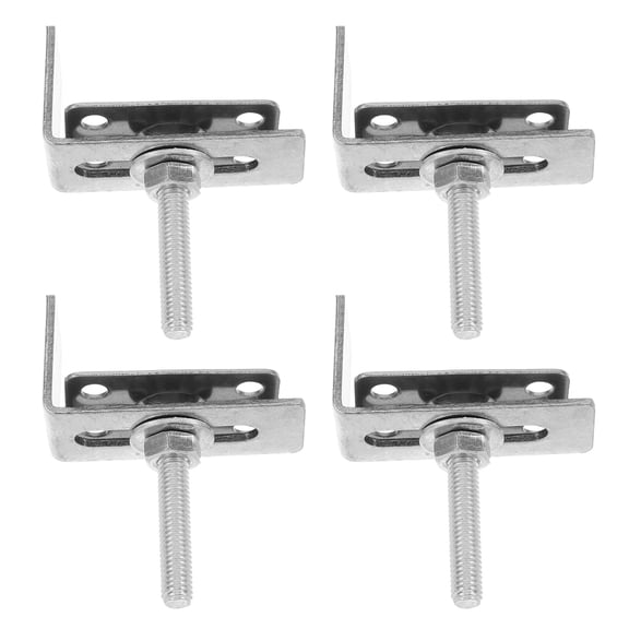 LOLIPPYY 4Pcs Under Counter Basin Bracket Silver Undermount Sink Clamps for Easy DIY Installation and Repair