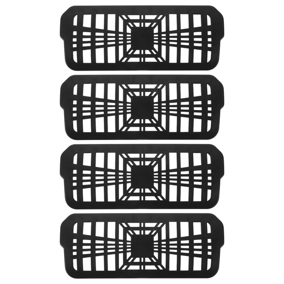 LOLIPPYY 4Pcs Under Seat Vent Covers Black ABS Backseat Air Vent Protection for Car Interior Accessory
