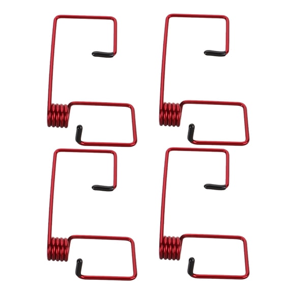 LOLIPPYY 4-Pack Universal Car Wiper Arm Booster Springs, Stainless Steel Windshield Support, High Performance Red Upgrade