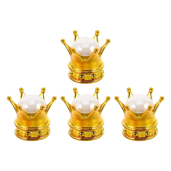 LOLIPPYY 4-Pack Universal Leakproof Tire Valve Caps for Cars, Trucks, Bikes - Elegant Design,