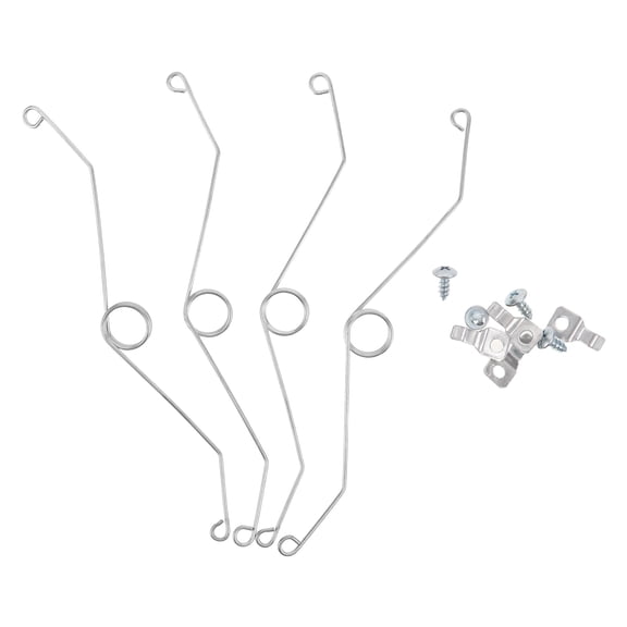 LOLIPPYY 4Pcs Universal Silver Exhaust Fan Spring Clips for Bathroom Vent Cover Repair