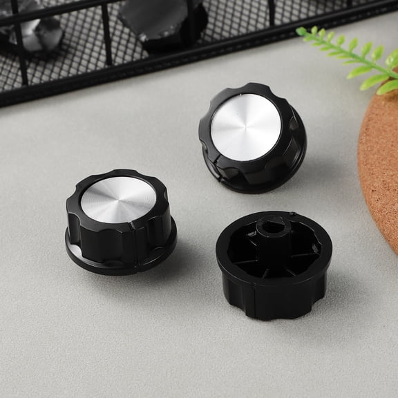 LOLIPPYY 4Pcs Universal Stove Knobs Replacements Black Precise Temperature Control for Gas Stove and Oven