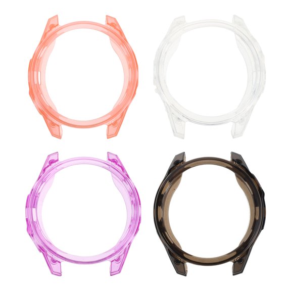 LOLIPPYY 4Pcs Universal Watch Screen Protector Case Clear Tpu Shockproof Protective Cover