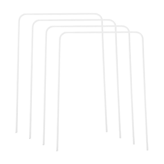 LOLIPPYY 4Pcs Universal White Croquet Hoops Replacement Parts Easy Installation for Backyard Games