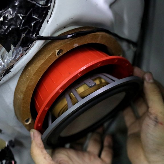 LOLIPPYY 4Pcs Vehicles Speaker Protection Pad Waterproof ABS Durable Easy Install