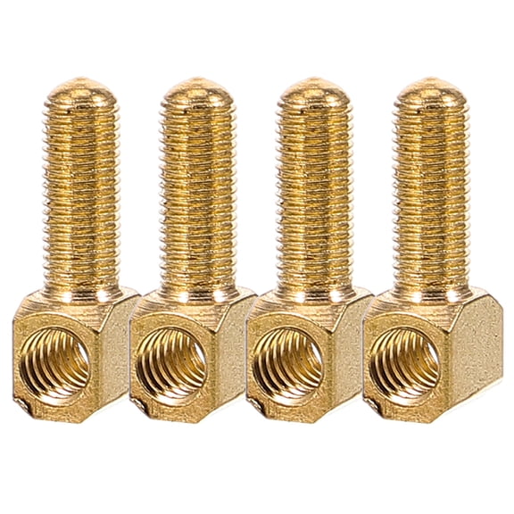 LOLIPPYY 4Pcs Violin Bow Frog Part Golden Metal Violin Attachment for Musicians