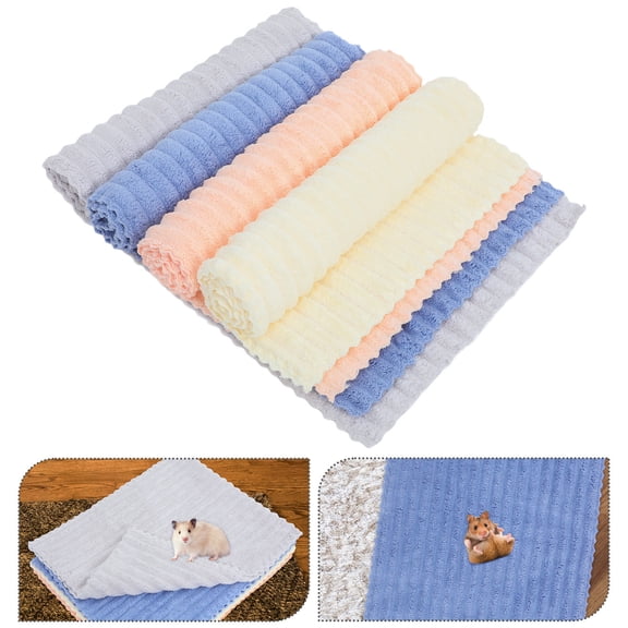 LOLIPPYY 4Pcs Washable Pet Blanket Guinea Pig Cage Mat and Sleeping Pad