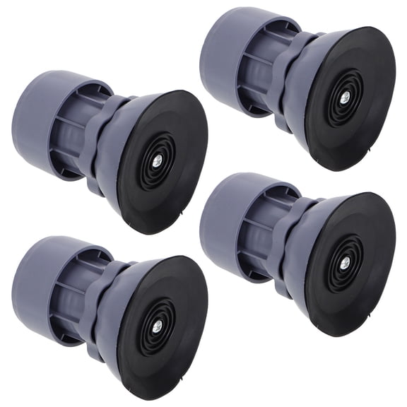 LOLIPPYY 4Pcs Washing Machine Lifter Grey Adjustable Feet Stabilizer with Shock Absorption for Home Use