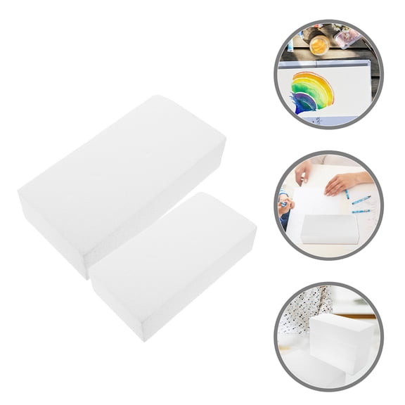 LOLIPPYY 4Pcs White Foam Block Soft Blocks for Students School Projects