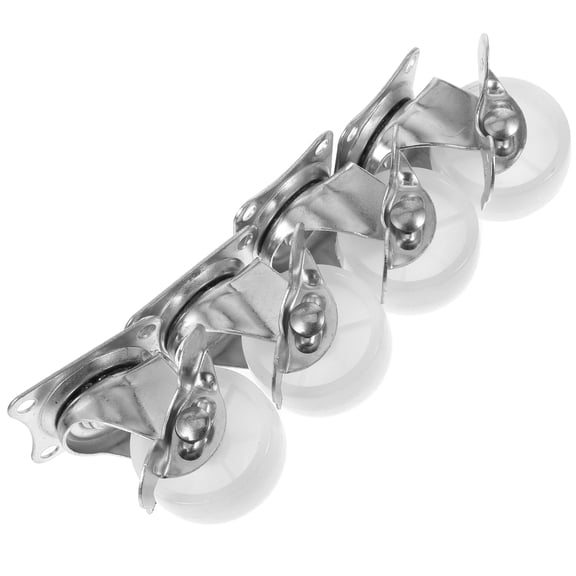 LOLIPPYY 4Pcs White Furniture Wheels for Cart Replacement and Heavy Duty Workbench Applications