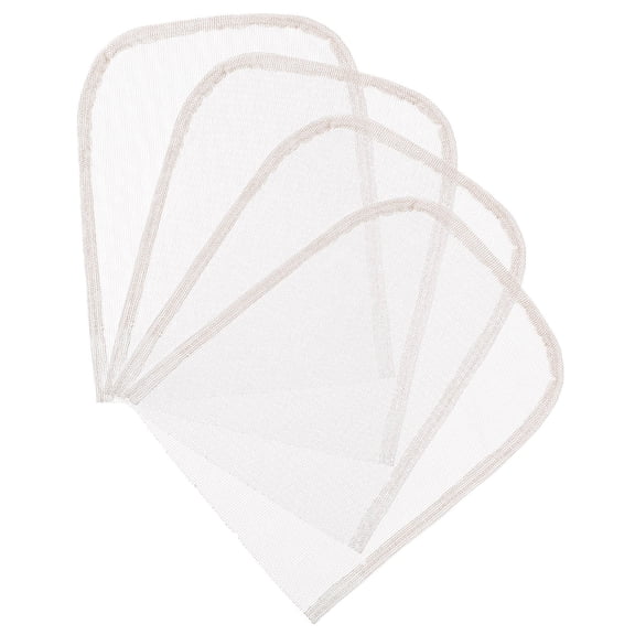 LOLIPPYY 4Pcs White Lace Net Wig Foundation Soft Lace Material for DIY Wig Making and Closure