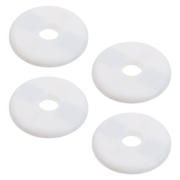 LOLIPPYY Split Flange Escutcheon White Plastic for Hiding Wall Pipes 4Pcs