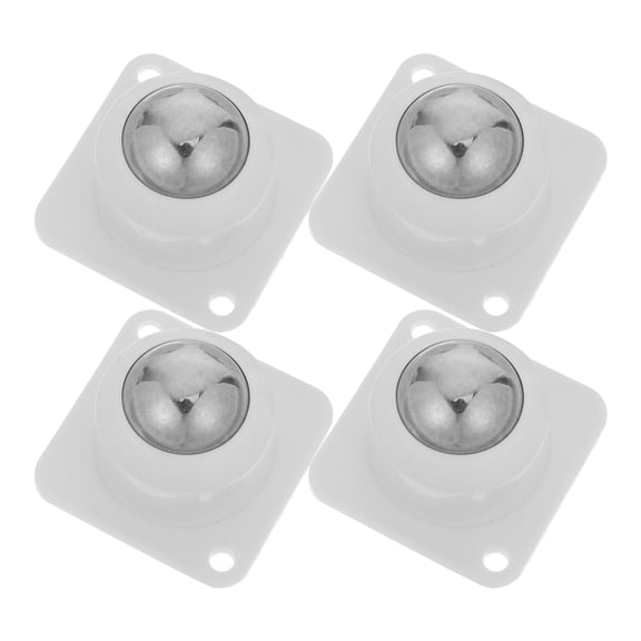 LOLIPPYY 4-Pack White Adhesive Swivel Caster Wheels for Heavy Duty Load and Easy Quick Installation