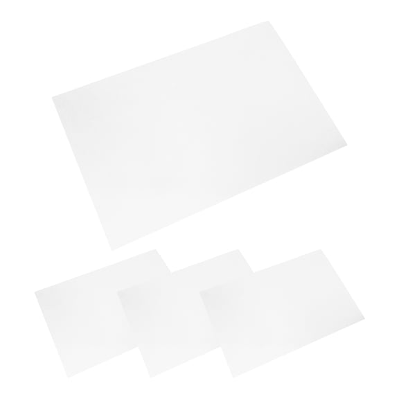 LOLIPPYY 4-Pack White Aluminum Sublimation Blanks for Heat Transfer, Industrial Sign Making and Craft Projects