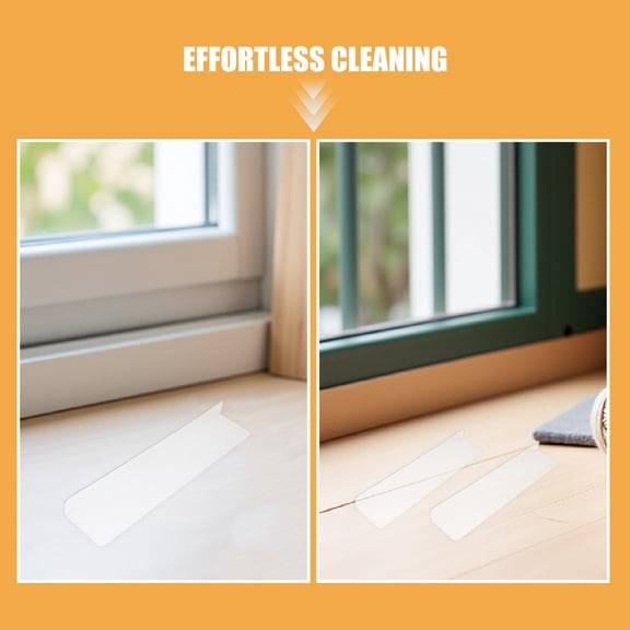 LOLIPPYY 4Pcs Window Sill Protector from Dog Cat Scratching Protection - 28x7x3cm Clear Pet Against Dog Claw Chewing Slobbering Window Guard