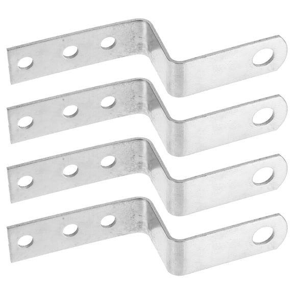 LOLIPPYY 4Pcs Z Shaped Corner Bracket for Furniture Shelf Support Metal Cabinet Accessories