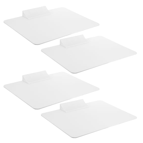 LOLIPPYY 4Sets Freestanding Office Desk Divider with Acoustic White PVC Privacy Panels