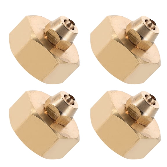 LOLIPPYY 4-Pack Garden Hose Adapters with Golden Copper and Plastic Leak-Free Couplings for Efficient Watering