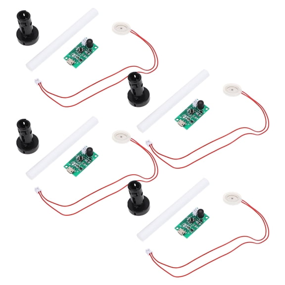 LOLIPPYY 4Sets Portable USB Atomizer Equipment Kit with Humidifier Circuit Board for Air Humidifying Projects