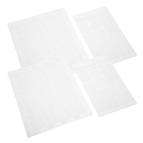 LOLIPPYY 4Sheets Universal Non Slip Cell Phone Grip Tape Stickers Clear Hexagon Design