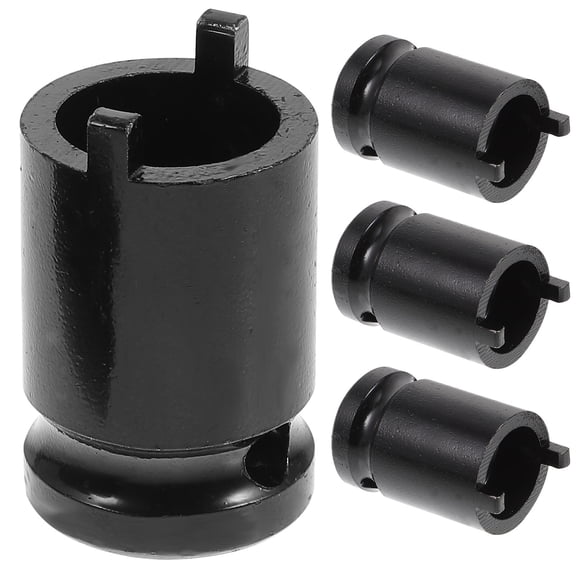 LOLIPPYY 4pcs Angle Power Tools Socket Converter Carbon Steel Black for Mechanics