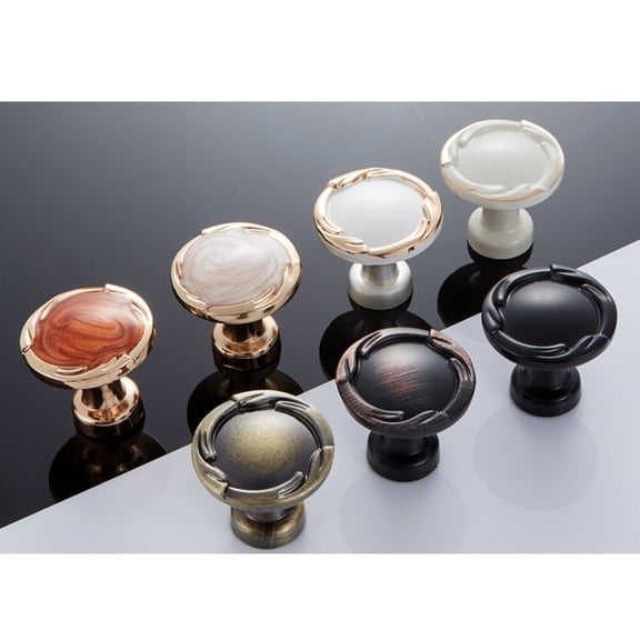 LOLIPPYY 4-Pack Round Furniture Drawer Handles in Assorted Colors, Simple Style Cabinet Pulls for Dressers, Home and Hotel Use