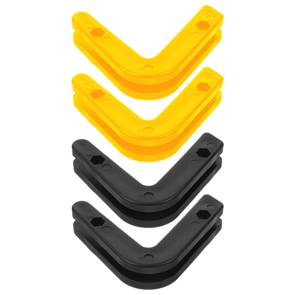 LOLIPPYY 4pcs Barbell Storage Rack Wall Mounted Black for Home Gym Equipment