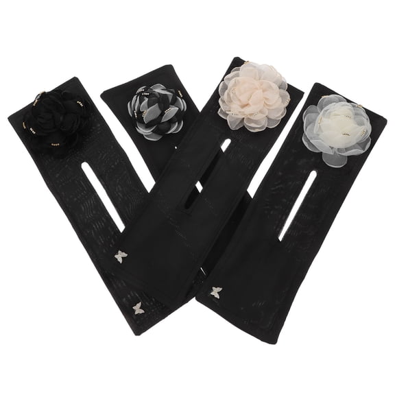 LOLIPPYY 4pcs Bun Forms for Hair Shaper Set with Fashionable Design White