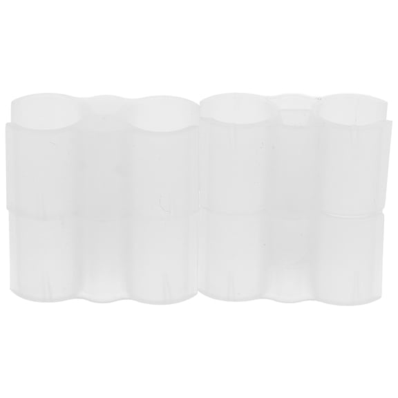 LOLIPPYY 4-Pack Double Pipe Clamps for Dustpan and Broom Locking Buckles, Plastic Cleaning Tool Accessories