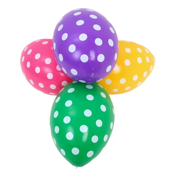LOLIPPYY 4-Piece Easter Inflatable Decorations Set, Colorful PVC Outdoor and School Holiday Party Decor