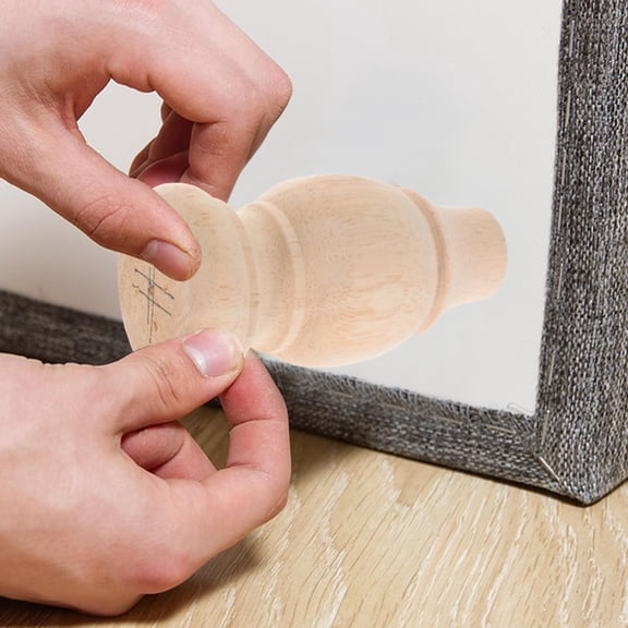 LOLIPPYY 4pcs Elegant Wooden Sofa Legs With Anti-deformation Feature