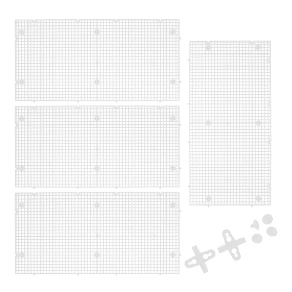 LOLIPPYY 4-Pack Transparent PC Fish Tank Isolation Plates for Betta Fish, Indoor Aquarium Divider