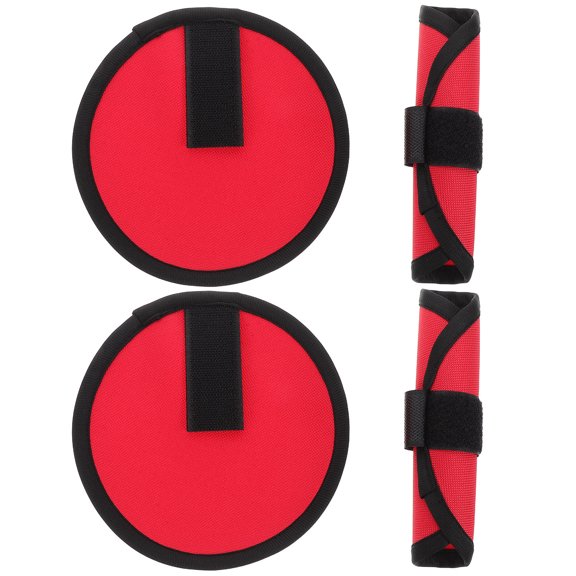 LOLIPPYY 4pcs Fishing Lure Bait Protection Cover Wrap, Nylon Red Wear Resistant