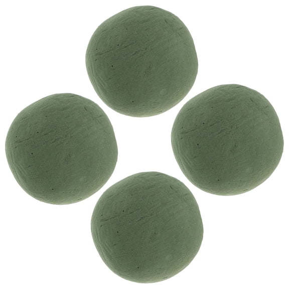 LOLIPPYY 4pcs Flower Mud Floral Foam Ball Green Flower Arranging Tool for Prom