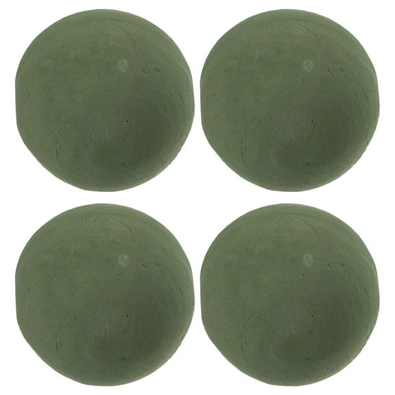 LOLIPPYY 4pcs Flower Packaging Mud Floral Foam Ball Green for Wedding Flower Arrangement