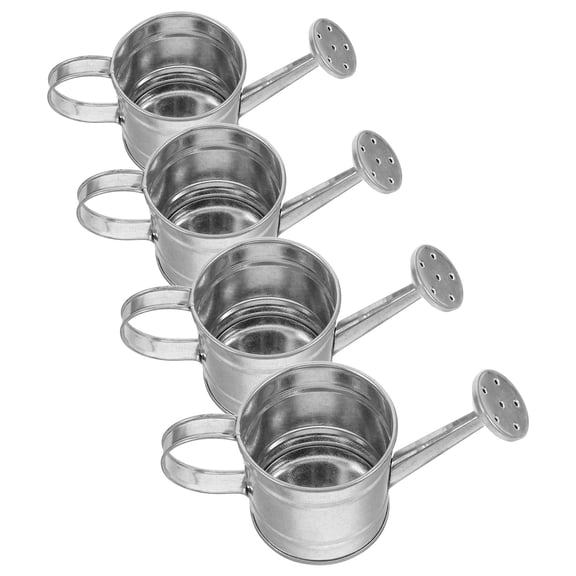 LOLIPPYY 4pcs Flower Pot Metal Bucket Galvanized Iron Sheet For Greenery And Home Decoration