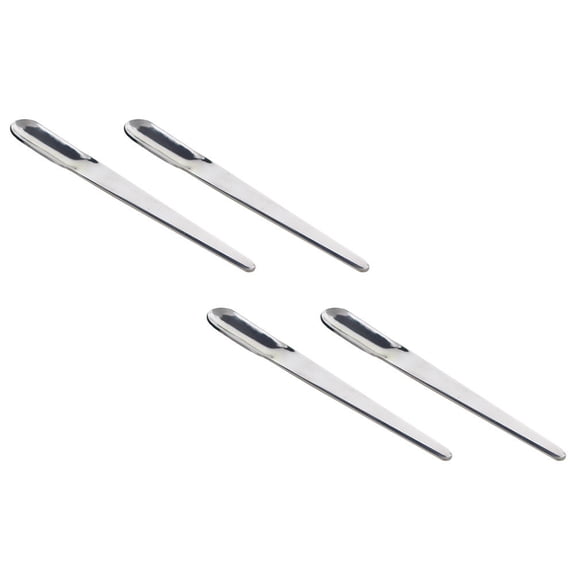 LOLIPPYY 4pcs Ice Cream Spoons Flat Edge Reusable Spoons for Dining