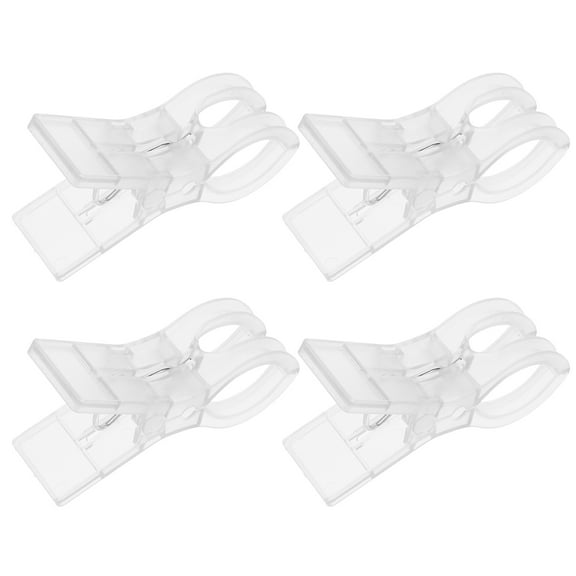 LOLIPPYY 4pcs Laundry Drying Clips White Strong Clamping Force for Outdoor Scenes