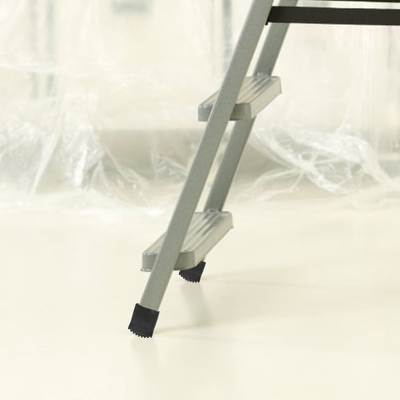 LOLIPPYY 4-Pack Black Rubber Non- Ladder Feet for Reduction and Home Renovation Safety