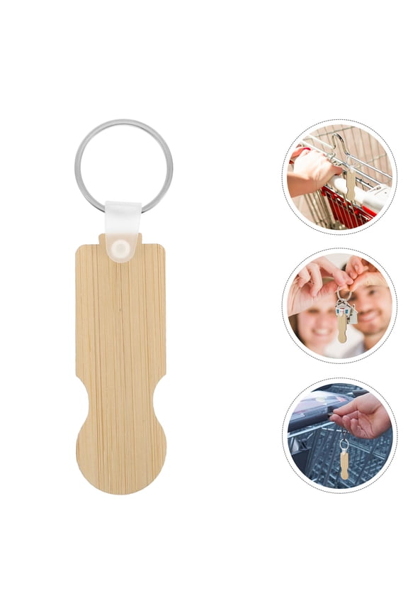 4-Pack Multi-Color Quarter Holder Keychains for Friends - Convenient Keychain for Supermarket and Everyday Use