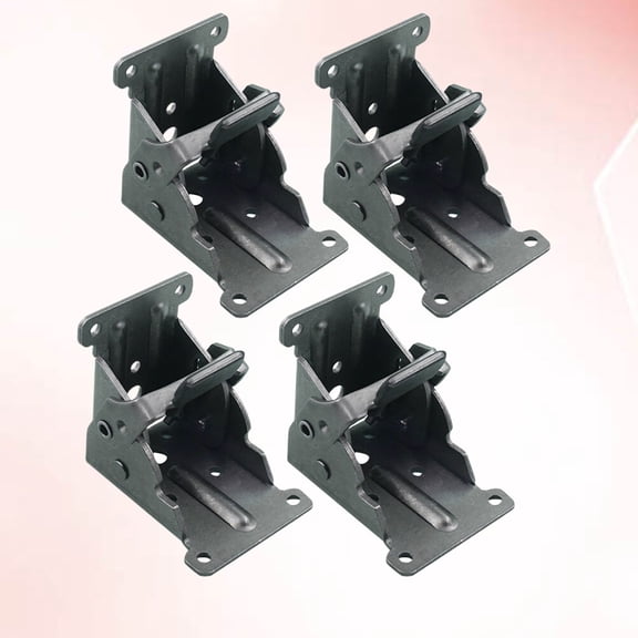 LOLIPPYY 4pcs Self Locking Folding Hinge Metal Bracket for Kitchen Use and Laundry Room