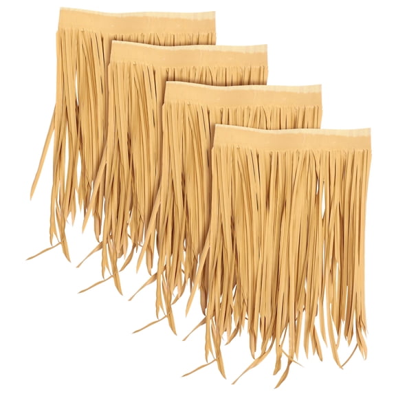 LOLIPPYY 4pcs Simulated Thatch Roofs Artificial Thatch Roof Park Straw Roof Shade Decor