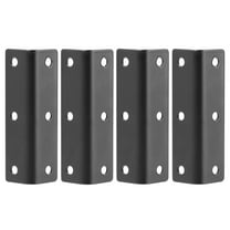 LOLIPPYY Set of 4 Stainless Steel L-Shaped Corner Braces, 90 Degree Metal Right Angle Fixers for Strong Support