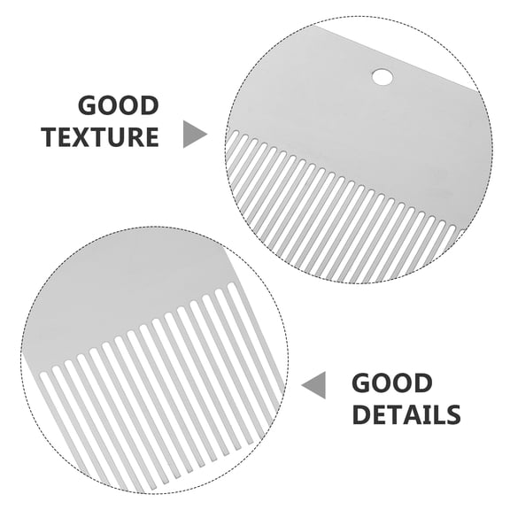 LOLIPPYY 4-Piece Stainless Steel Drywall Scarifier Set - Texture Graining Comb for Plaster, Wallboard, Painting, and Home Decoration