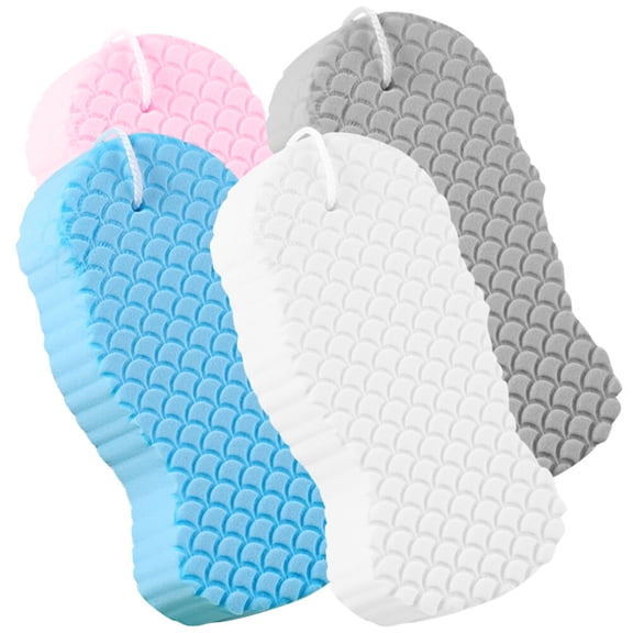 LOLIPPYY Set of 4 Sponges for Infant Bathing, Assorted Colors, Comfortable and Gentle Cleaning Tools