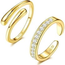 LOLIPPYY 4pcs Toe Rings: Boho Toe Rings For Women Adjustable Open Band - Rhinestone Beach Foot Jewelry For Summer - Lightweight Feet Jewelry