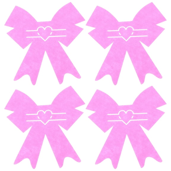 LOLIPPYY 4pcs Wedding Flatware Bag Non Woven Fabric Heart Design Preventing Loss for Women Valentine Day