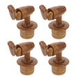 thumbnail image 1 of LOLIPPYY 4pcs Wooden Beverage Spigot: Wine Barrels Tap Wooden Water Spout for Drink Dispensers and Carafes - Outdoor and Indoor Beverage Faucet Tap for Milk Tea Buckets, 1 of 8