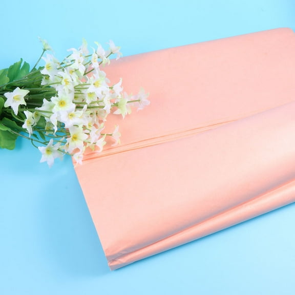 LOLIPPYY 5-Pack Floral Wrapping Paper for Handcrafts and Holiday Celebrations in Apricot Color
