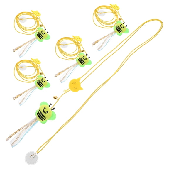 LOLIPPYY 5 Pcs Cat Toys Wand Plush Multi Hanging For Kittens Fun Training Experience